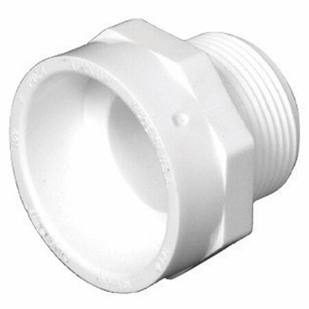 PINPOINT Charlotte Pipe & Foundry PVC001090800HA PVC-DWV Male Adapter 1.5 x 1.25 in. PI153201